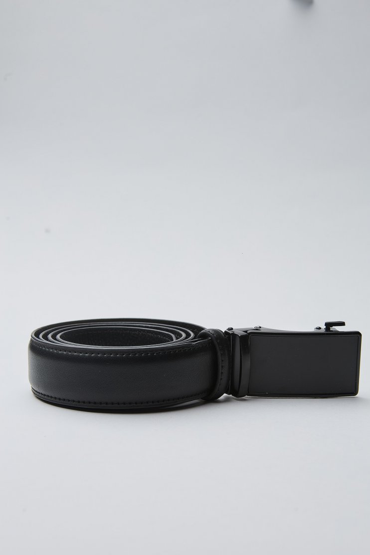 Мужской ремень автоматический гладкий в строчку