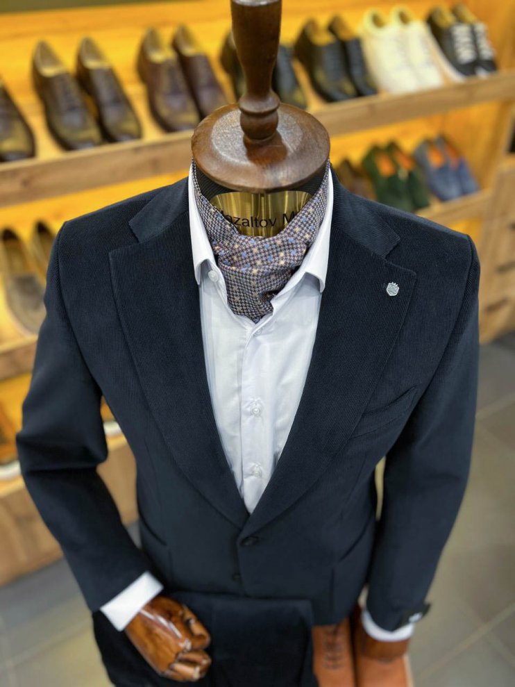 Костюм MAZALTOVMAN 2-ка премиум Синий вельвет