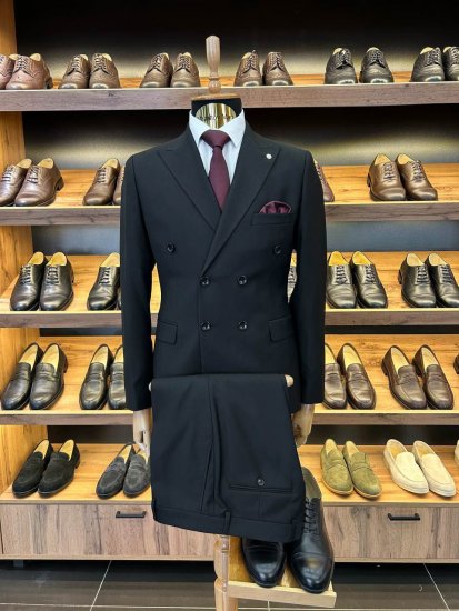 Костюм ЕМР 2-ка Двубортный Черный