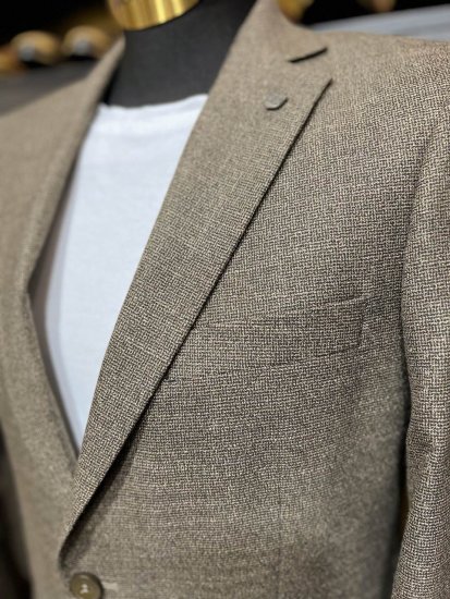 Пиджак MAZALTOVMAN Коричневый фактурный