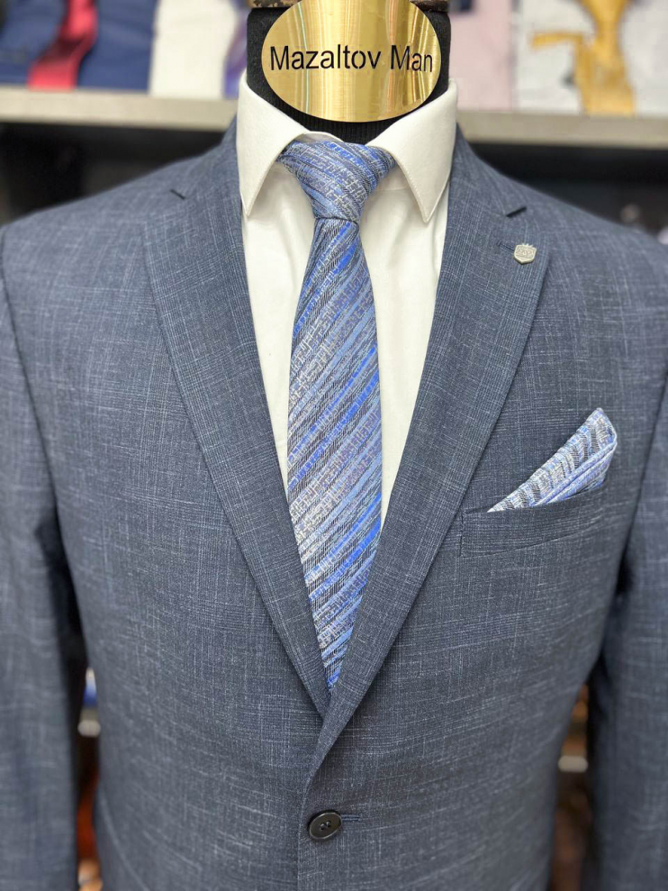 Костюм ВАЛ 2-ка Синий фактурный