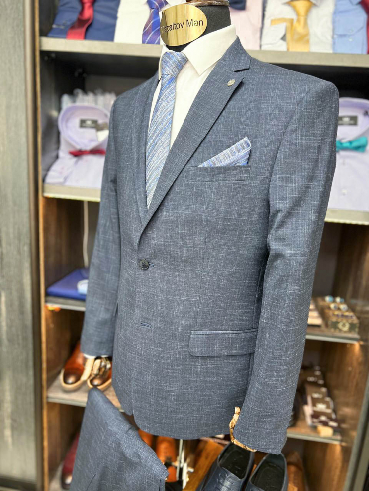 Костюм ВАЛ 2-ка Синий фактурный