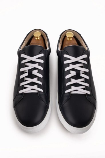 Кеды MAZALTOVMAN черные кожаные