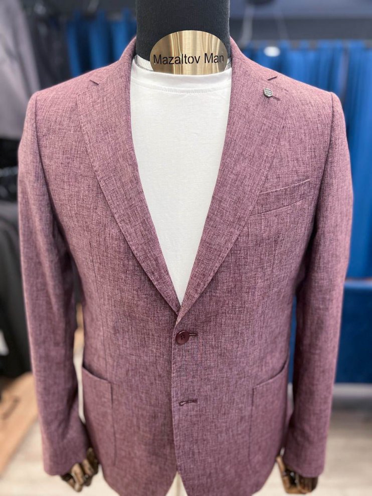 Костюм MAZALTOVMAN 2-ка премиум Лен Бордовый молодежный